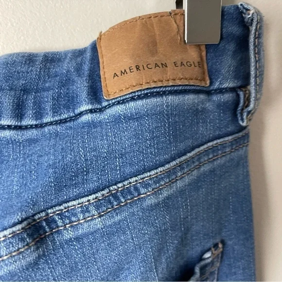 [American Eagle] Women's Curvy High Rise Raw Hem Jegging Denim Jeans - Picture 10 of 10